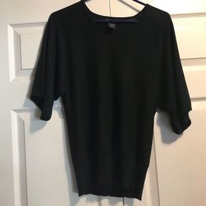 Flowy black knit top